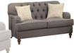 Acme Furniture Alianza Loveseat in Dark Gray 53691 - Marjories Furniture (Las Vegas, NV)