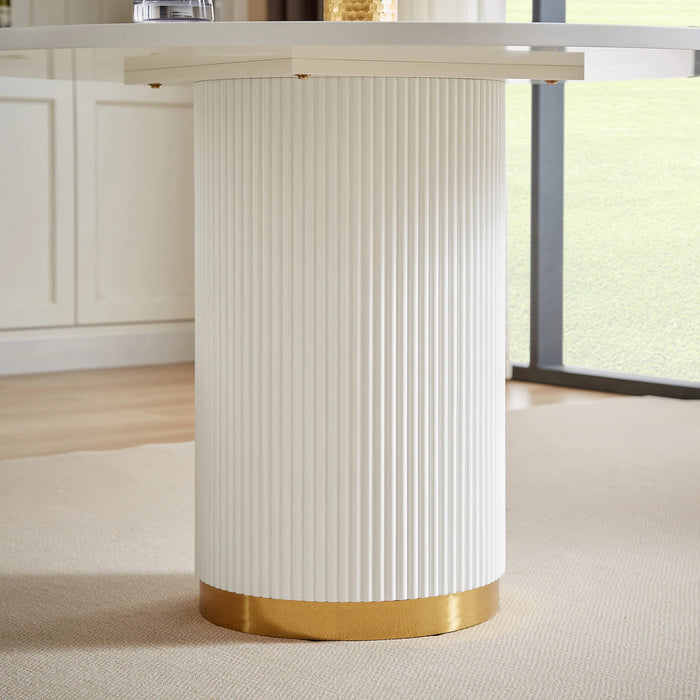 Las Vegas White Dining Set