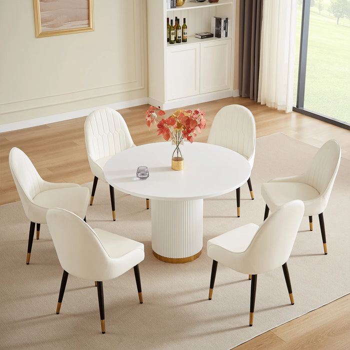 Las Vegas White Dining Set