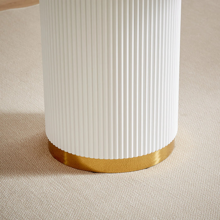 Las Vegas White Dining Set