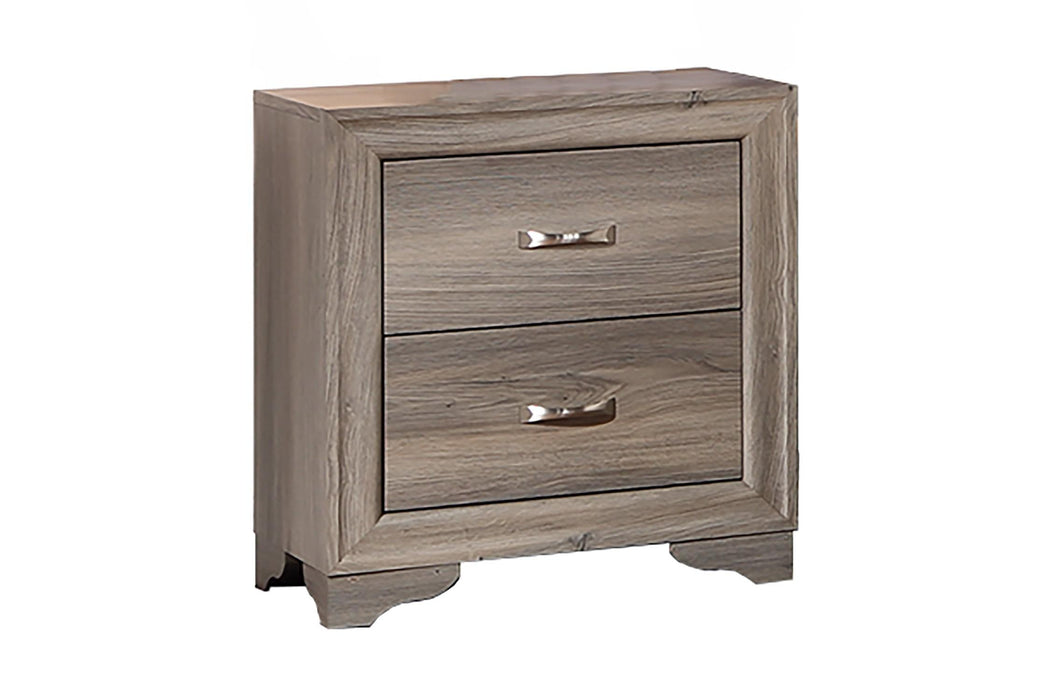 Chuint Night Stand in Espresso Bonded Leather