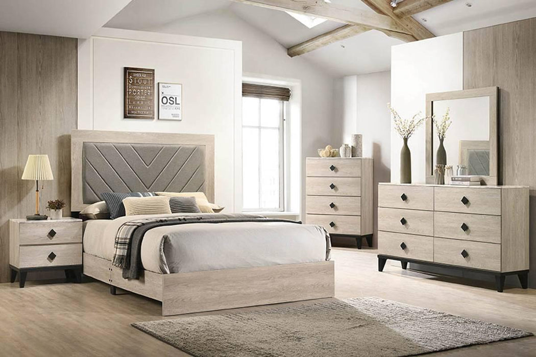 Liihfd Queen Bed in Foil Beige