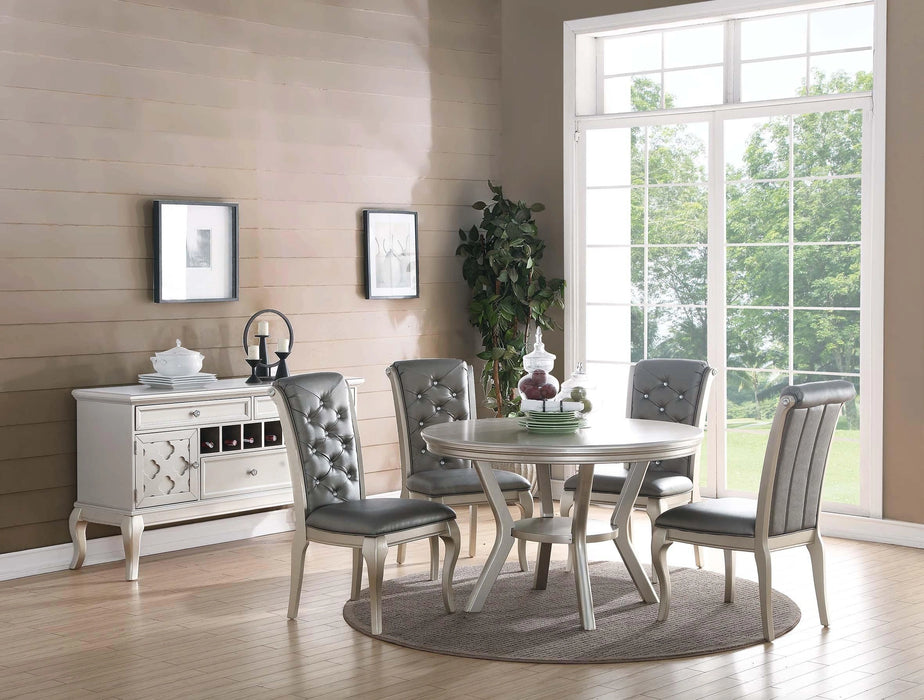 Hhdfur Dining Table in Silver