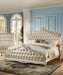 Acme Chantelle Queen Bed with Button Tufted Panels in Pearl White 23540Q - Marjories Furniture (Las Vegas, NV)