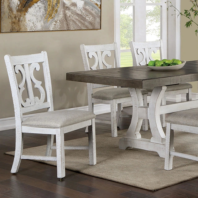 Distressed White/ Distressed Dark Oak