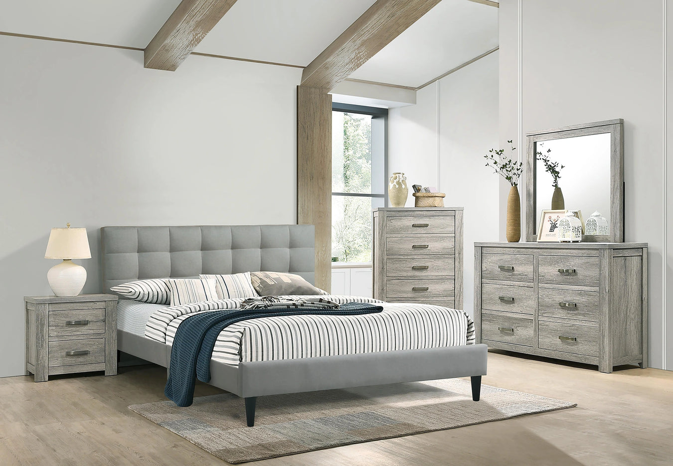 Light Grey and Espresso
