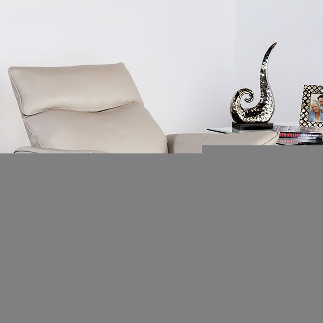 Bienne Recliner Chair White & Black