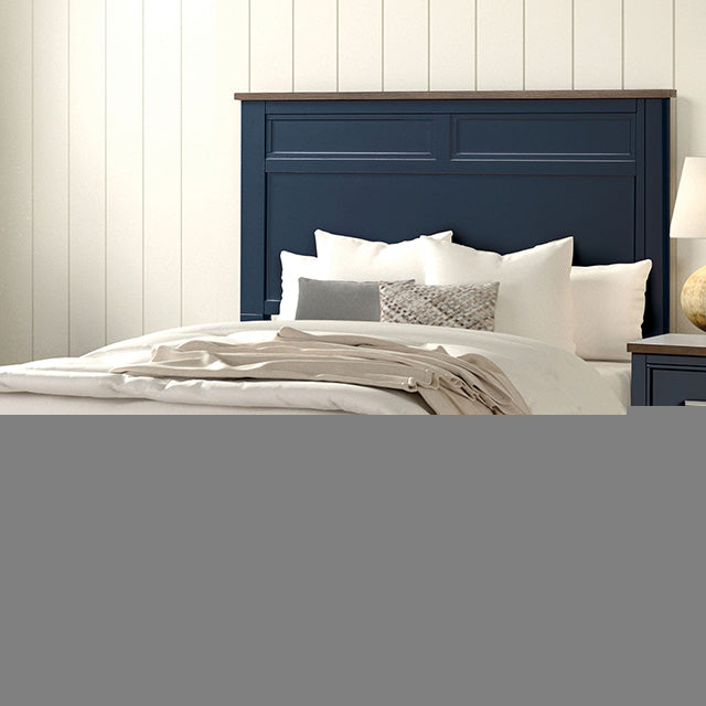 Pinetop 4 & 5 Piece Twin Bedroom Set White & Blue