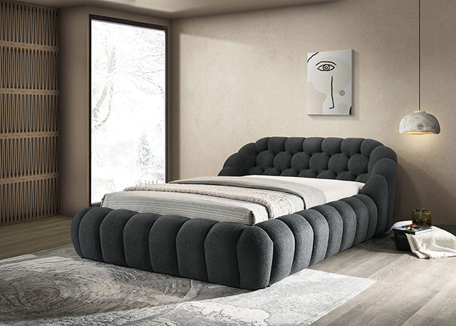 Newquay Bed Black, White, & Gray