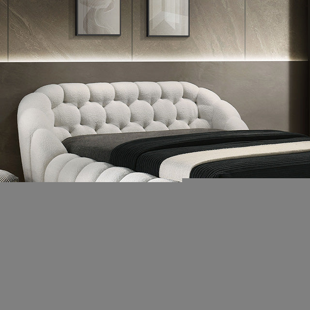 Newquay E.King & Queen Bed White, Grey, & Black