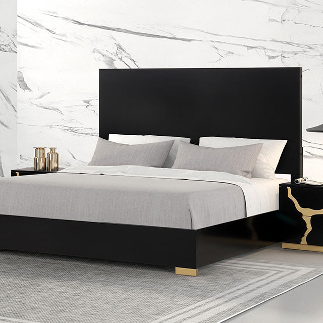 Goldsberg E.King & Queen Bed Grey & Pink